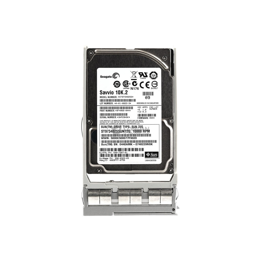 540-7307-01 SUN HARD DRIVE 73GB 10K 2.5 SAS